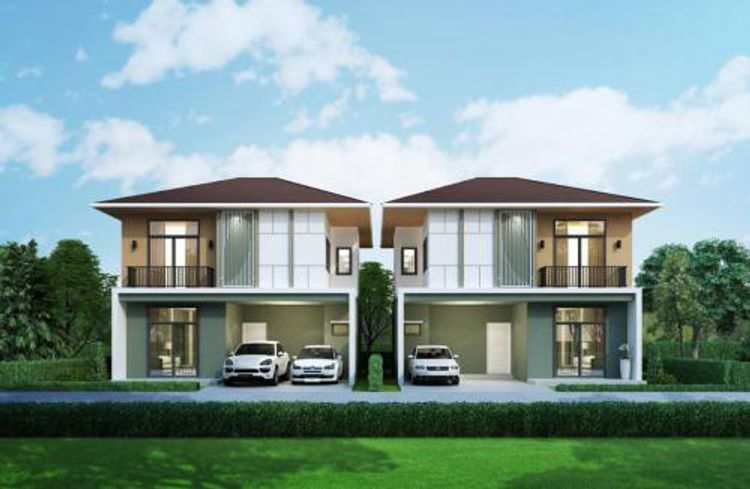 ภาพแบบบ้าน-TWIN HOME ผนังแยกอิสระ สไตล์บ้านเดี่ยว