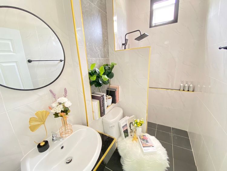 ภาพแบบบ้าน-บ้านเดี่ยวชั้นเดียว พร้อมดาดฟ้าชั้นลอย