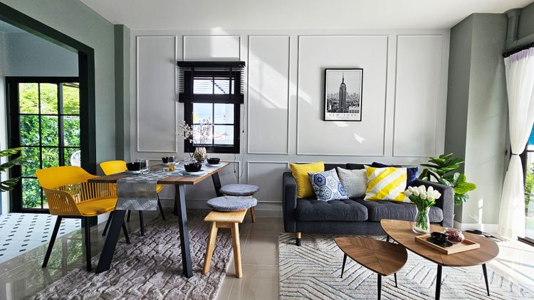 ภาพแบบบ้าน-ทาวน์โฮม 2 ชั้น หน้ากว้าง 5.7 เมตร