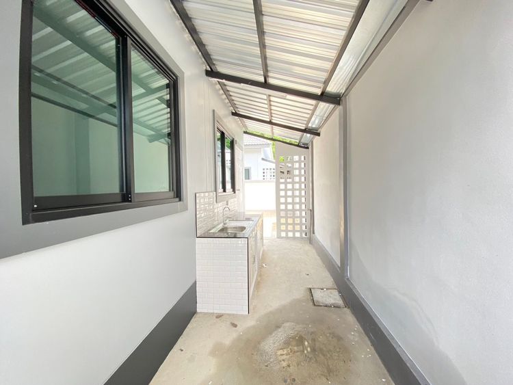 ภาพแบบบ้าน-บ้านเดี่ยวชั้นเดียว พร้อมดาดฟ้าชั้นลอย