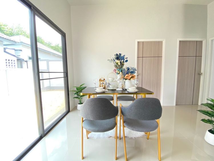 ภาพแบบบ้าน-บ้านเดี่ยวชั้นเดียว พร้อมดาดฟ้าชั้นลอย