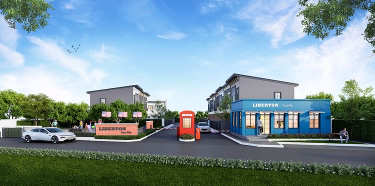 ภาพแบบบ้าน-ทาวน์โฮม 2 ชั้น หน้ากว้าง 5.7 เมตร