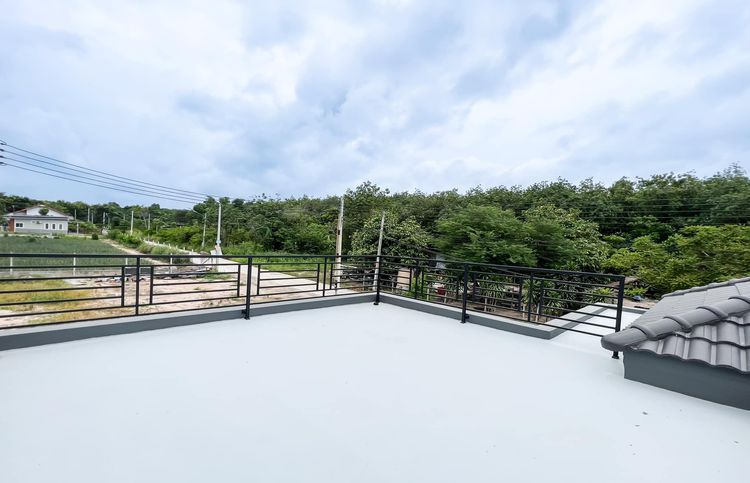 ภาพแบบบ้าน-บ้านเดี่ยวชั้นเดียว พร้อมดาดฟ้าชั้นลอย