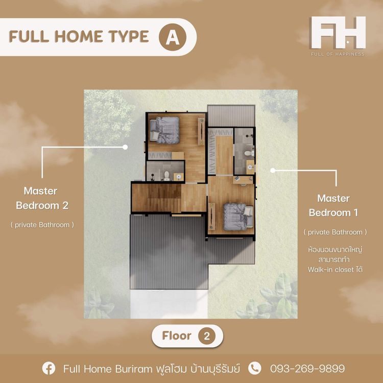 ภาพแบบบ้าน-แปลนเอ Type A