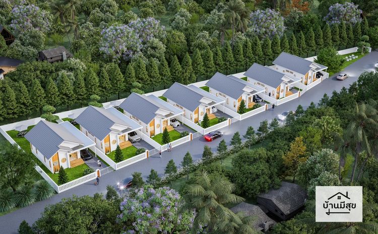 ภาพแบบบ้าน-บ้านมีสุข การ์เด้น วิลล์