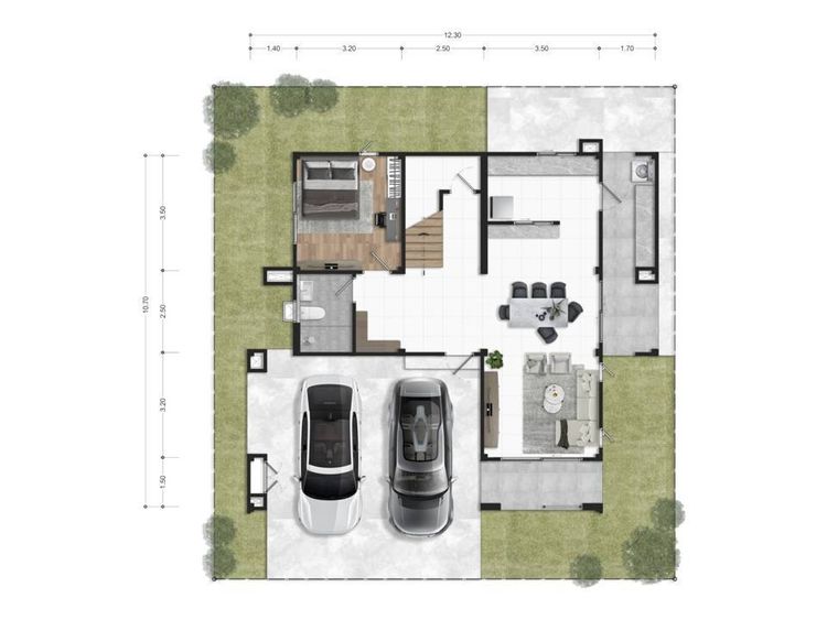 ภาพแบบบ้าน-แบบบ้านสไตล์อิงลิช Type C CAMELLIA