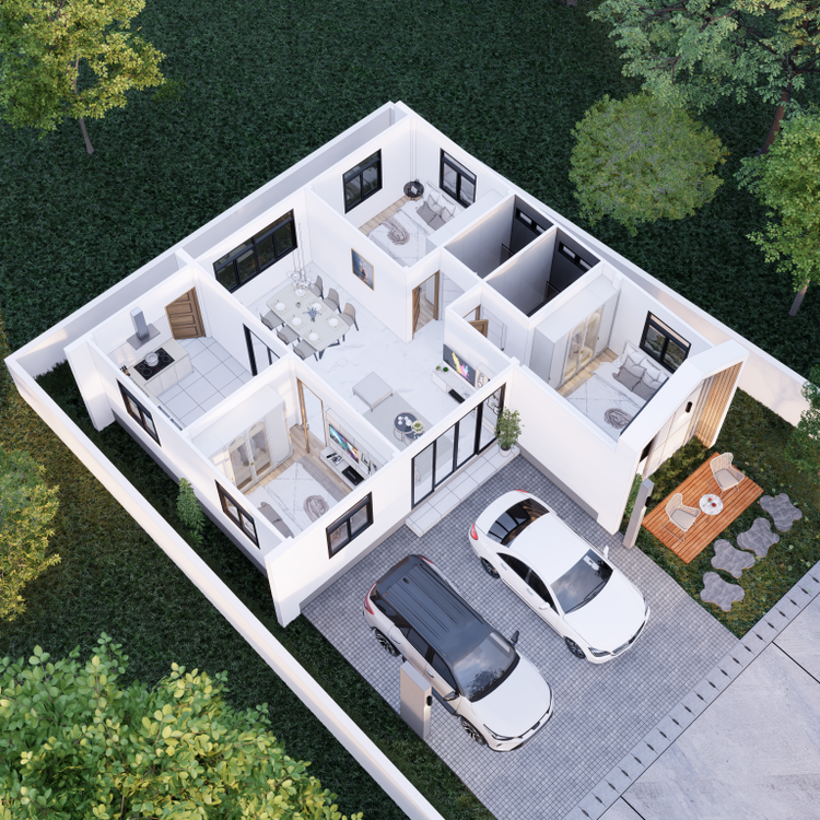 ภาพแบบบ้าน-มินิมอลเอิร์ทโทน