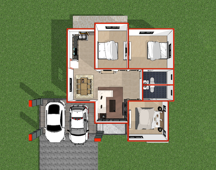 ภาพแบบบ้าน-เปี่ยมสุข