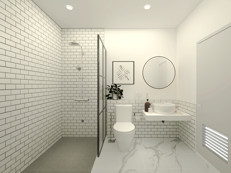 ภาพแบบบ้าน-แบบบ้านสไตล์มินิมอลมูจิ Type A