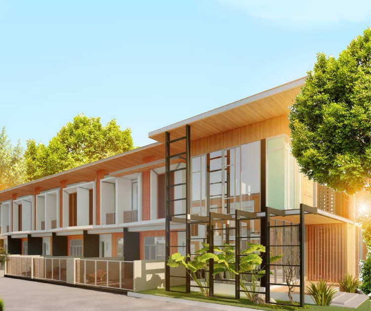 ภาพแบบบ้าน-ทาวน์โฮมสไตล์โมเดิร์น