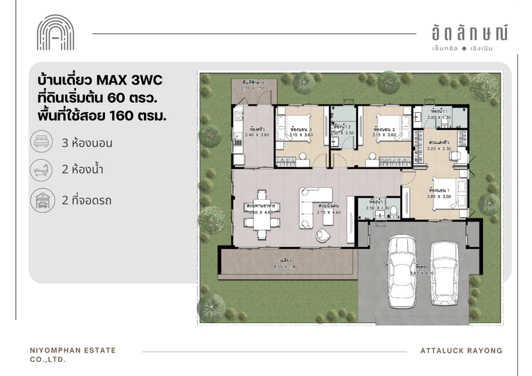 ภาพแบบบ้าน-อัตลักษณ์ แมกซ์ 3 ห้องน้ำ