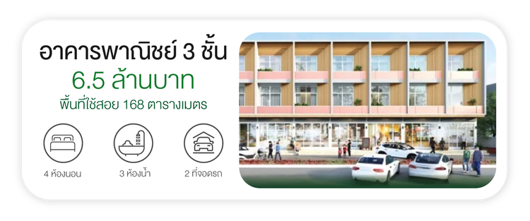 ภาพแบบบ้าน-อาคารพาณิชย์ 3 ชั้น - โซนในเมือง - มหาวิทยาลัยราชภัฎบุรีรัมย์