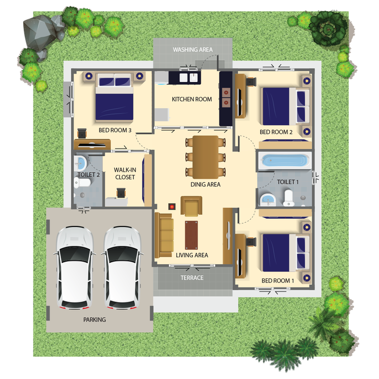 ภาพแบบบ้าน-บ้านโมเดิร์น มินิมอล