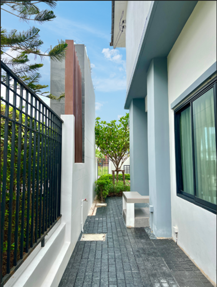 ภาพแบบบ้าน-เปิดขายบ้านตัวอย่าง เฟอร์ครบ บ้านแฝด 2 ชั้น