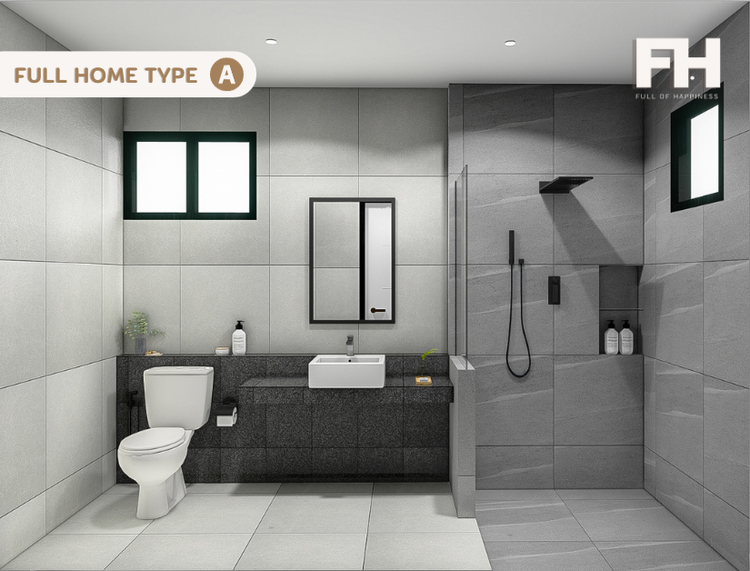 ภาพแบบบ้าน-แปลนเอ Type A