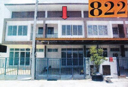 ขายทาวน์เฮ้าส์ 2 ชั้น ในโครงการจุฑามาศ ราคา 1.12 ล้านบาท ในอำเภอหนองสองห้อง