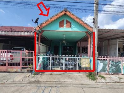 ขายทาวน์เฮาส์ 1 ชั้น ราคา 1.15 ล้านบาท ในโครงการรุ่งเรืองทองการ์เด้นท์ 8 ในอำเภอบางละมุง