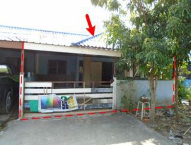 ขายทาวน์เฮ้าส์ 1 ชั้น ในโครงการธารทิพย์รีสอร์ท ราคา 8 แสนบาท ในอำเภอบ้านฉาง