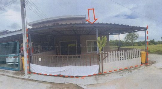 ขายทาวน์เฮ้าส์ 1ชั้น ในโครงการอยู่เย็นปาร์คฮิลล์ ราคา 1.13ล้านบาท ในอำเภอนิคมพัฒนา