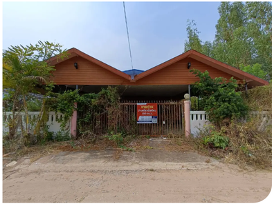 ขายบ้านเดี่ยว 1 ชั้น 2 ห้องนอน 1 ห้องน้ำ ราคา 1.12 ล้านบาท ในอำเภอบ้านไผ่