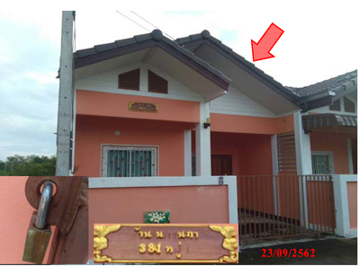 ขายทาวน์เฮ้าส์ 22.8ตารางวา ราคาถูกเพียง 665,000 บาท ในกิ่งอำเภอสามร้อยยอด ตำบลไร่เก่า